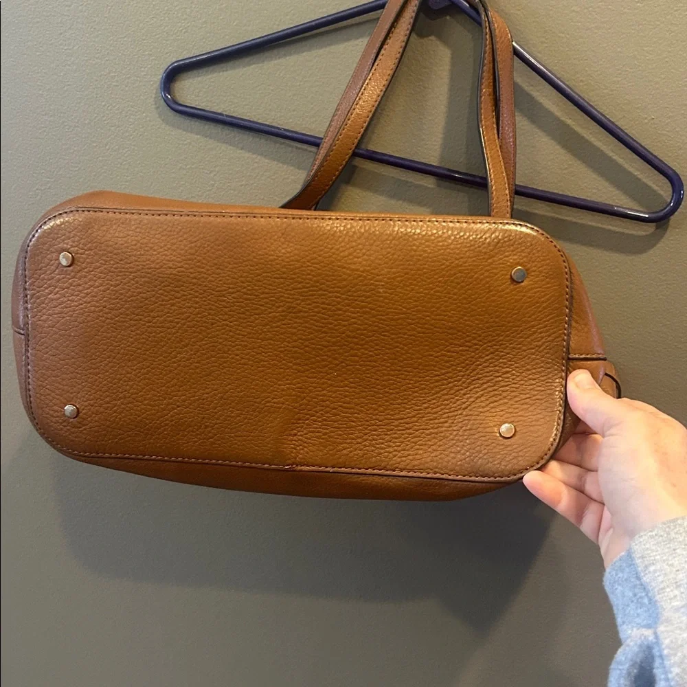 Kate Spade Caramel Brown Pebbled Leather Tote